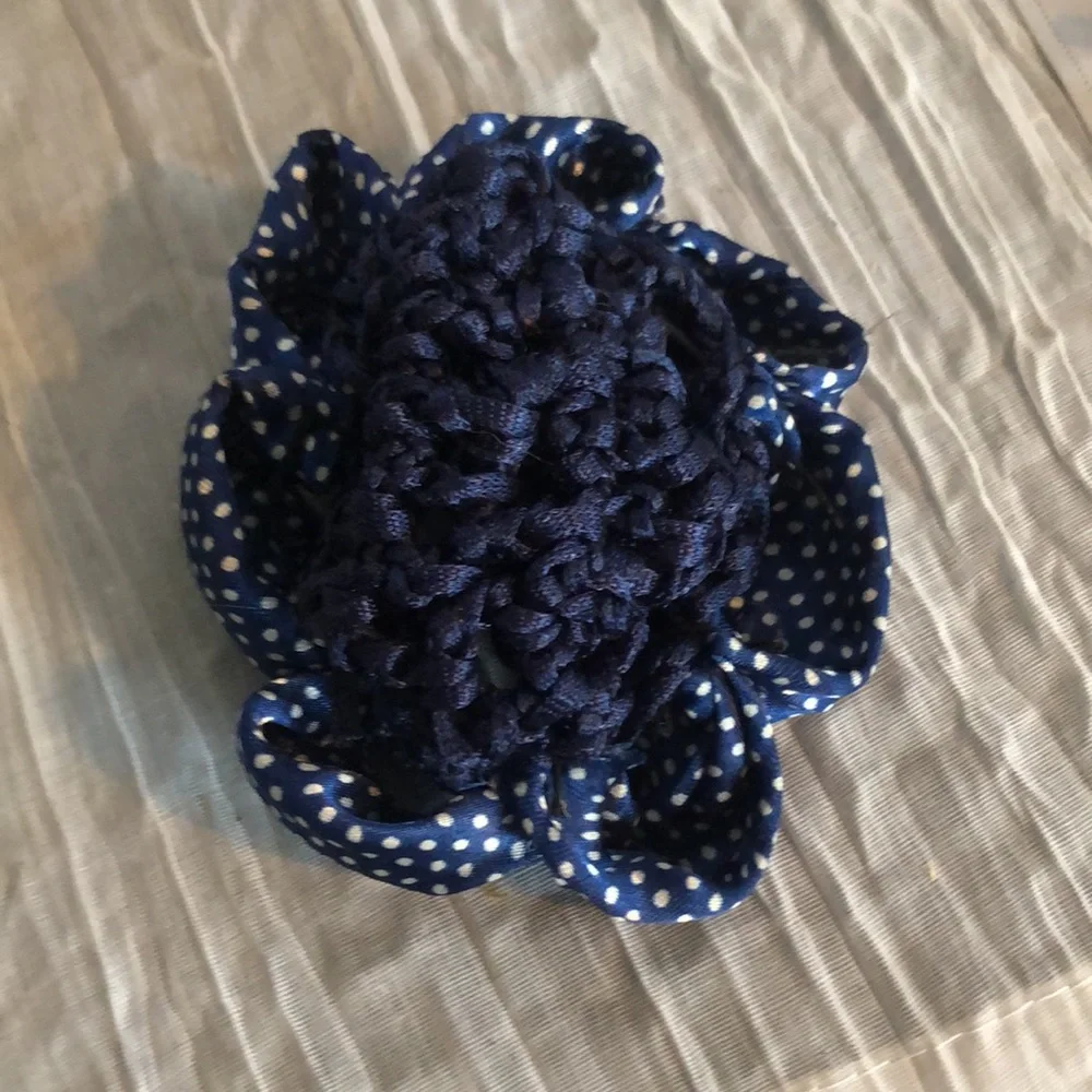 Women girls hair accessories barrettes ponytail holders with ribbon, lot 12